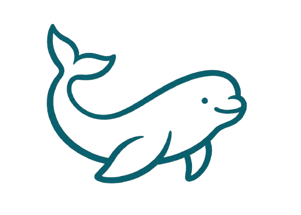 Ícone baleia beluga